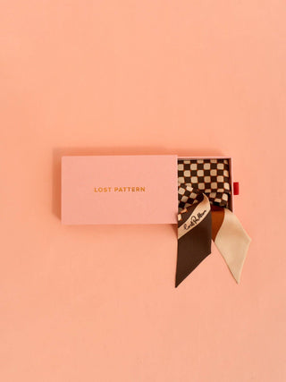 Checkerboard Silk Scarf