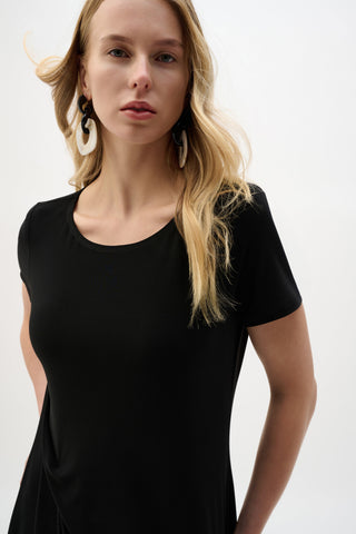 Silky Knit Trapeze Dress