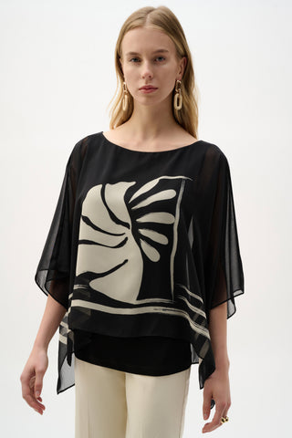 Sheer Woven Poncho Top