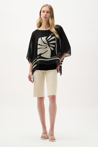Sheer Woven Poncho Top