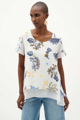 Tropical Print Trapeze Tunic