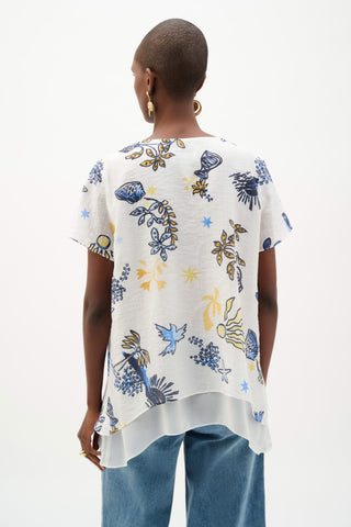 Tropical Print Trapeze Tunic