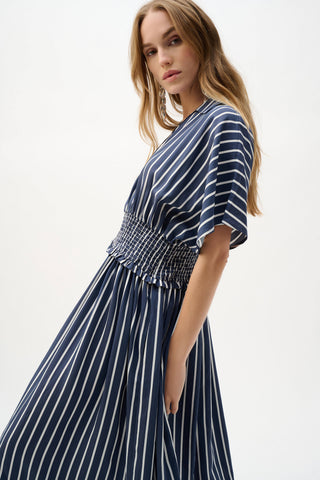 Flowy Poplin Flare Dress