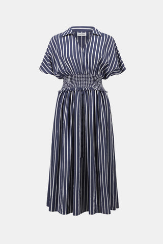 Flowy Poplin Flare Dress