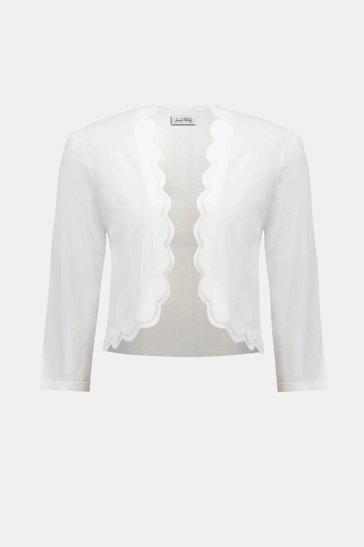 Viscose Sweater Knit Fitted Bolero Cardigan