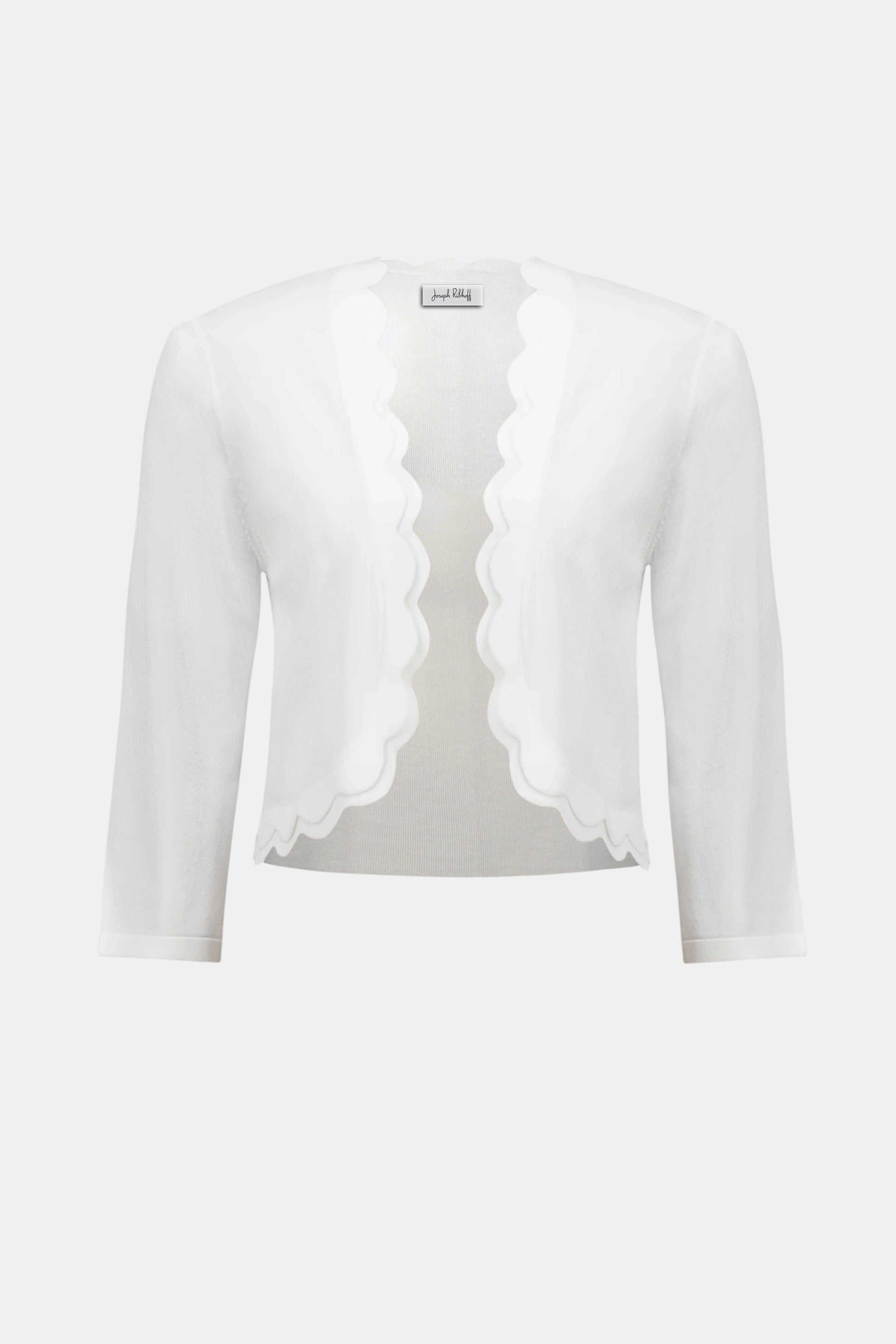 Viscose Sweater Knit Fitted Bolero Cardigan