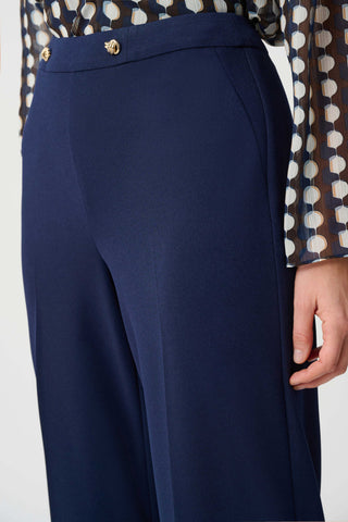 Scuba Crepe Wide Leg Pull-On Pants
