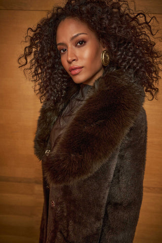 Celine Faux Fur Coat