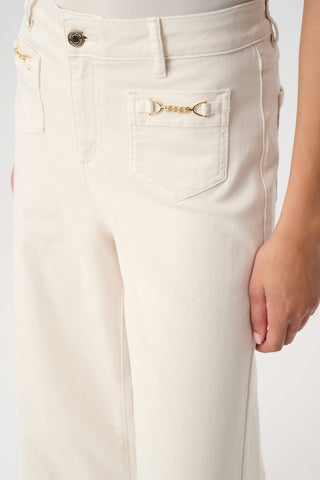 Featherweave Denim Palazzo Jeans
