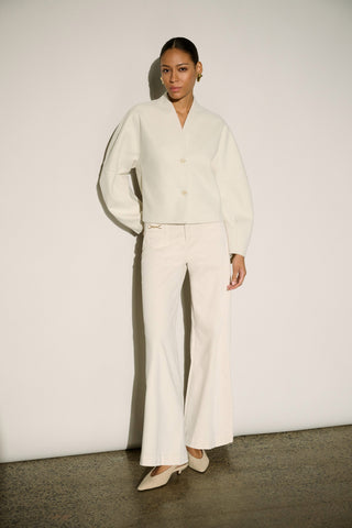 Featherweave Denim Palazzo Jeans
