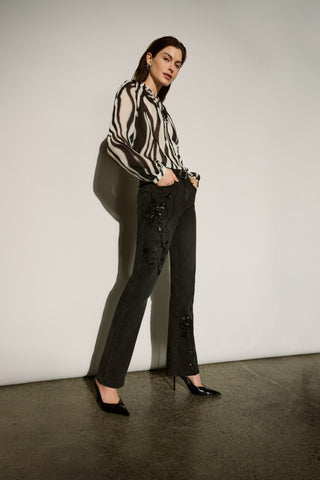 Classic Bootcut Embellished Jeans