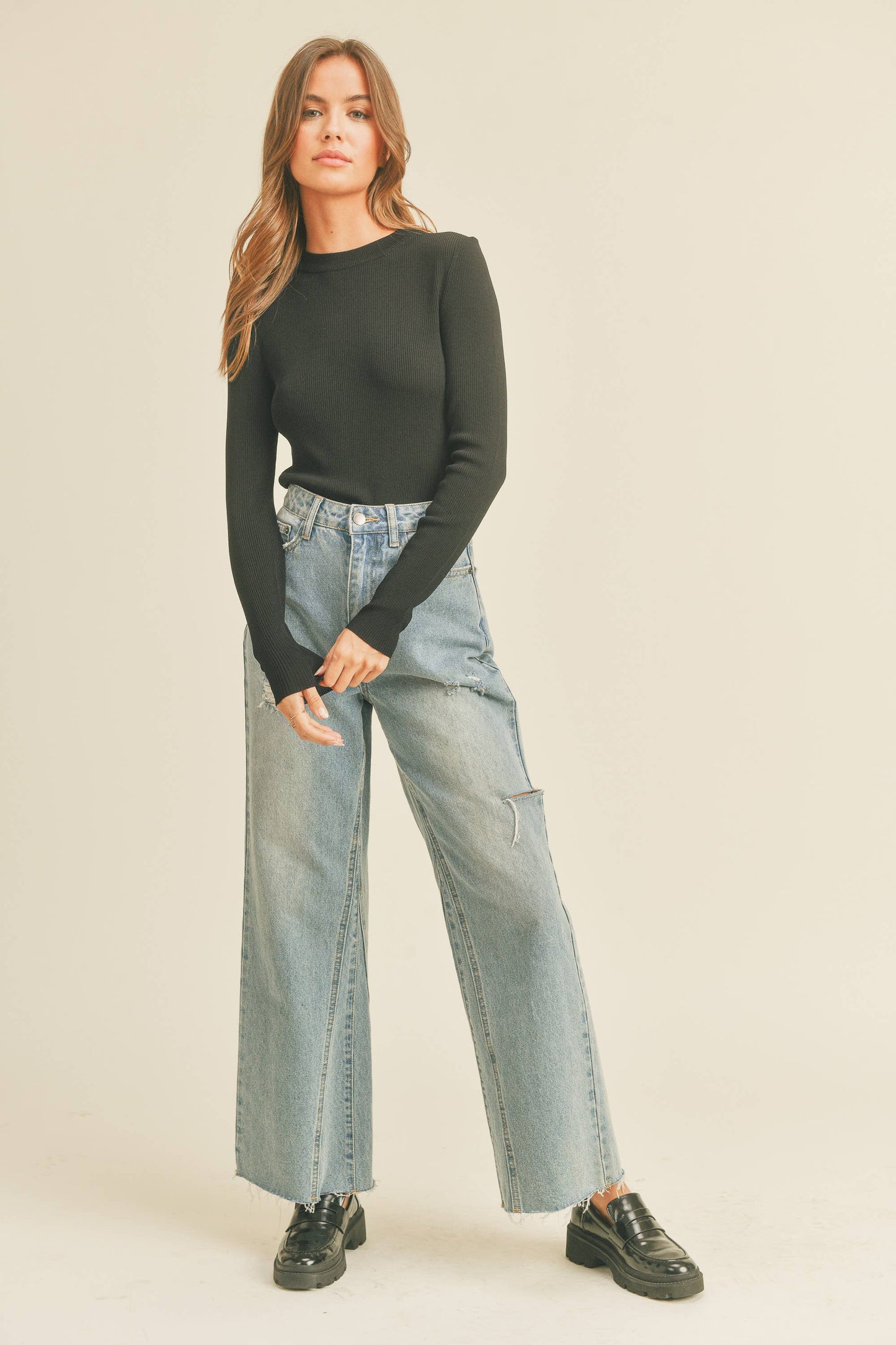 Teresa Ribbed Long Sleeve