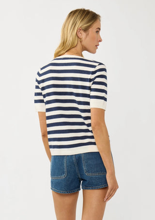 Audra Stripe Polo Top