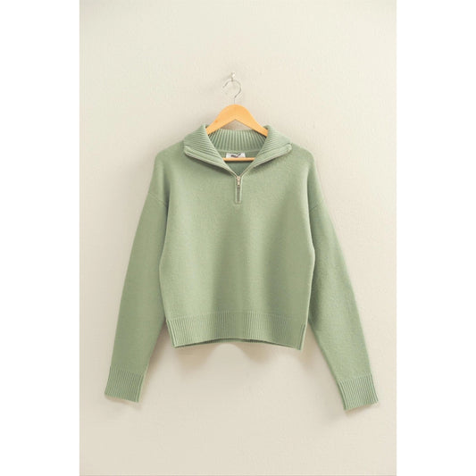 Half Zip Classic Sweater