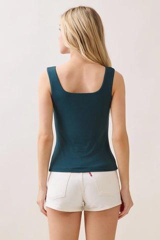 Double Layer Square Neck Tank Top