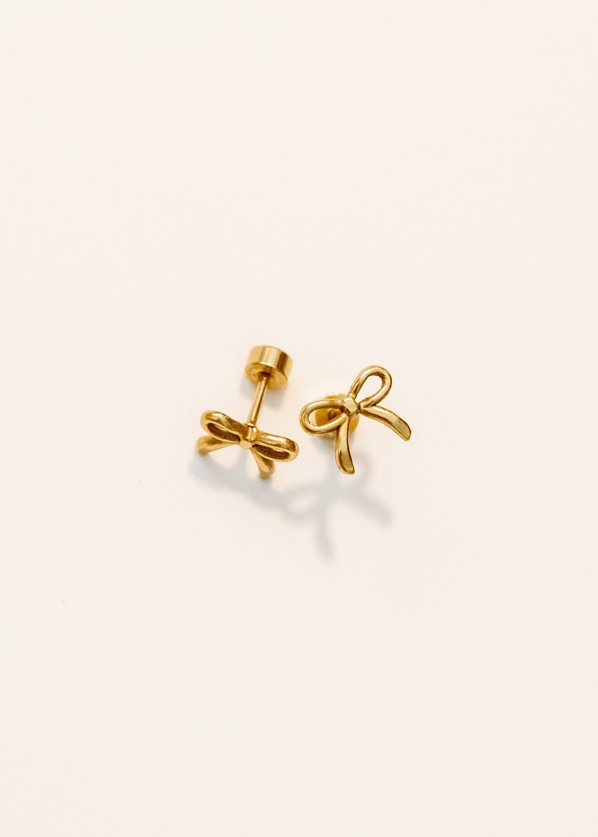 Screwback Stud Earrings Sadie - Gold