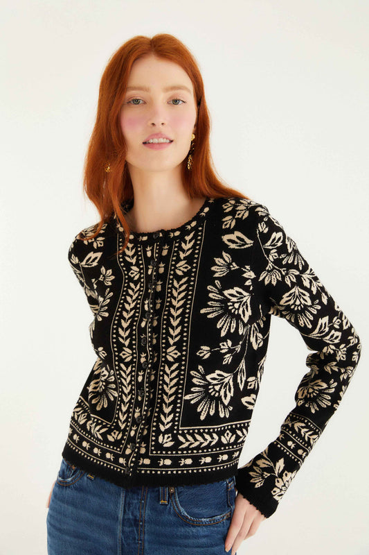 Flower Bloom Knit Cardigan