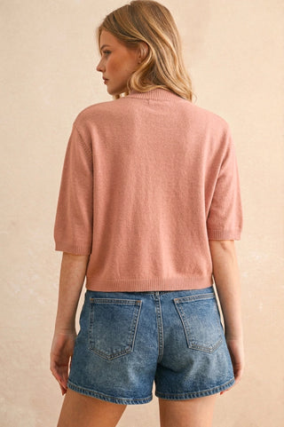 Short Sleeve Sweater Top