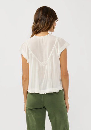 Joan Ruffle Sleeve Top