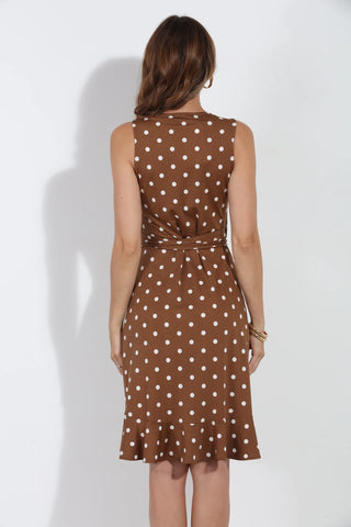 Mariah Stretch Ruffle Wrap Dress