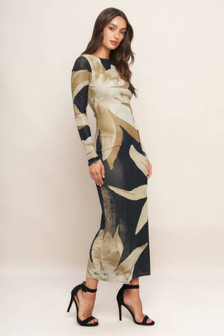 Flower Mesh Dress