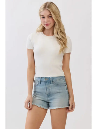 Short Sleeve Knit Top