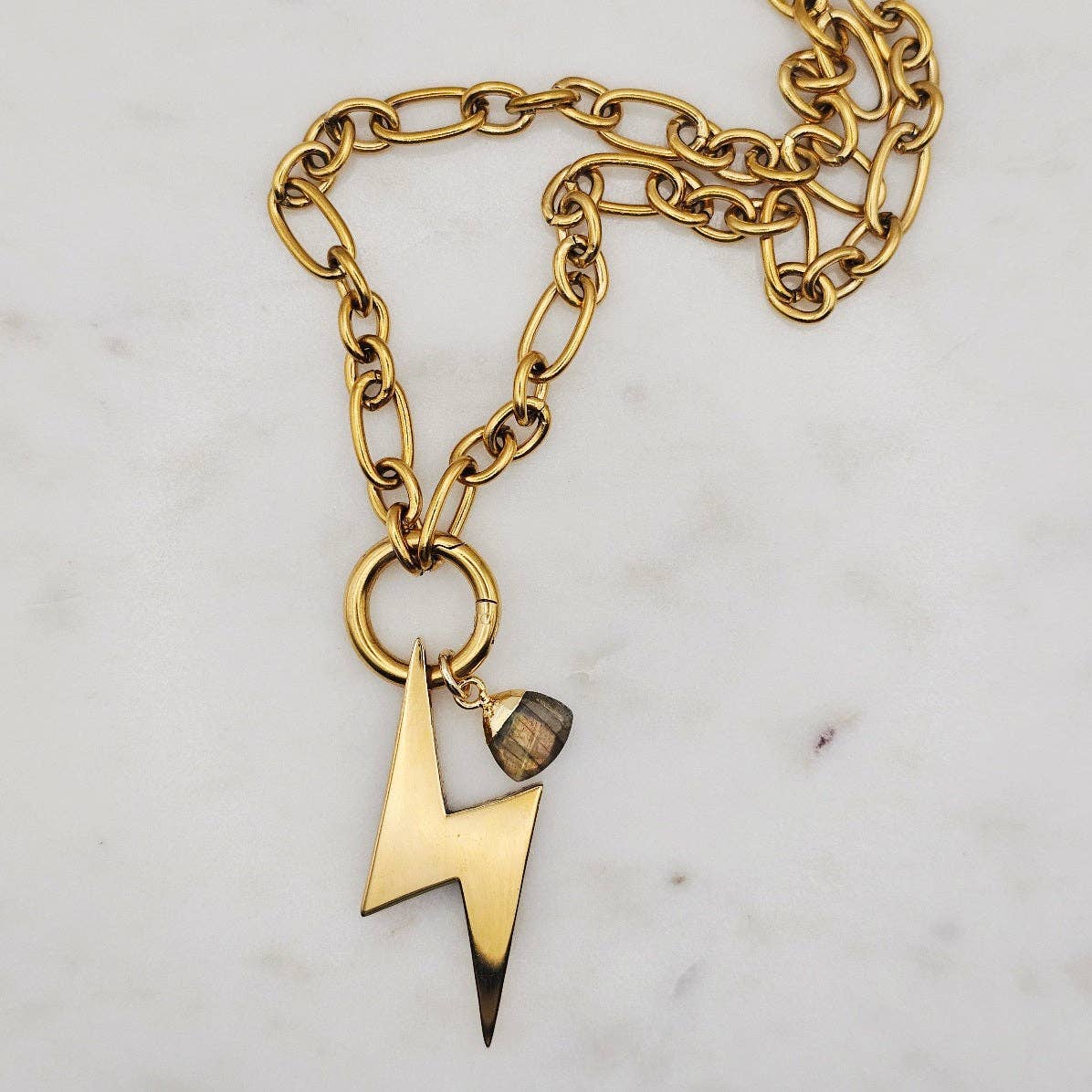 Chunky Bolt Necklace