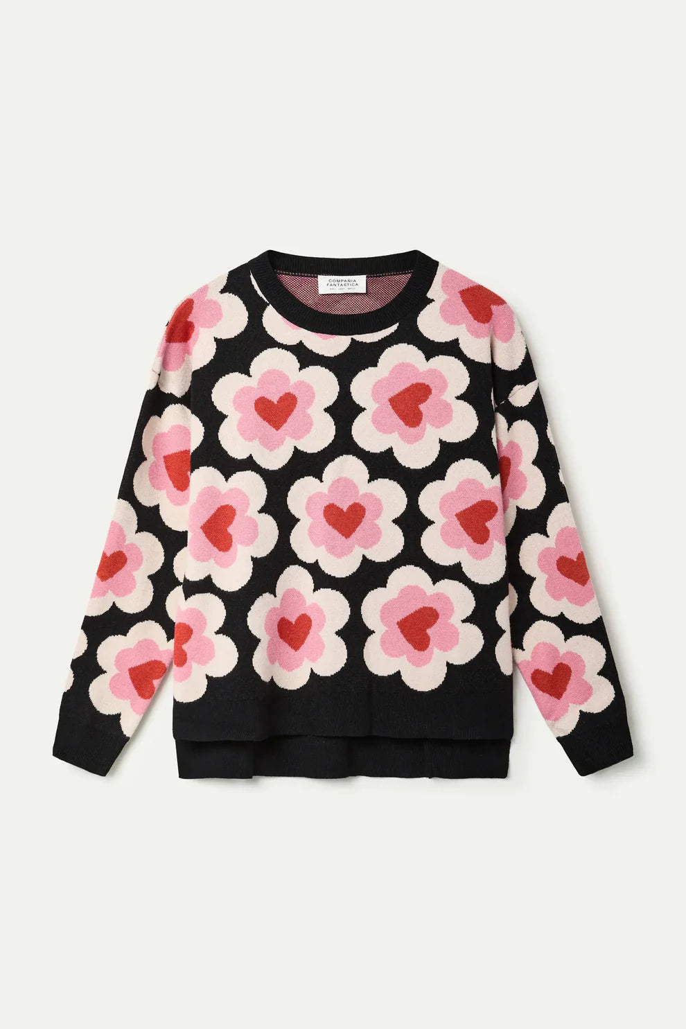 Jackie Heart Knit Sweater
