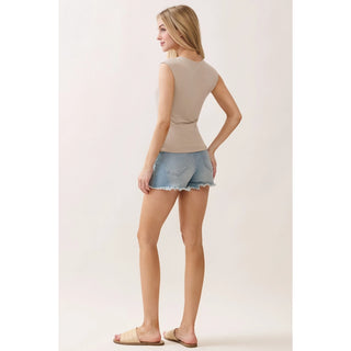 Square Neck Shoulder Top