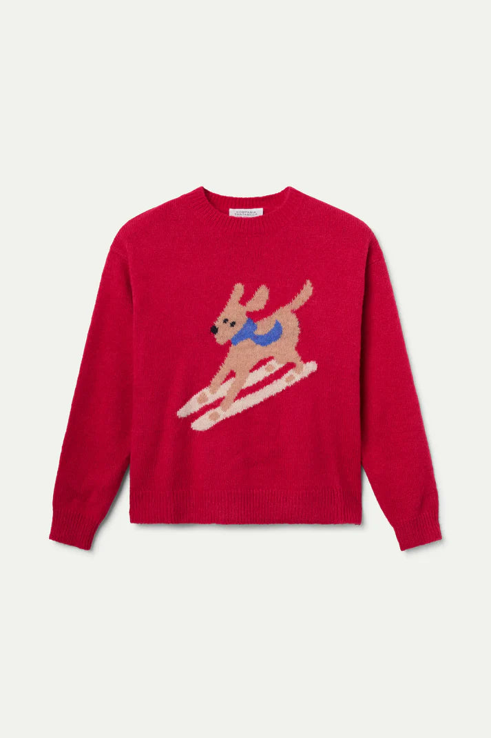 Skiing Dog Sweater
