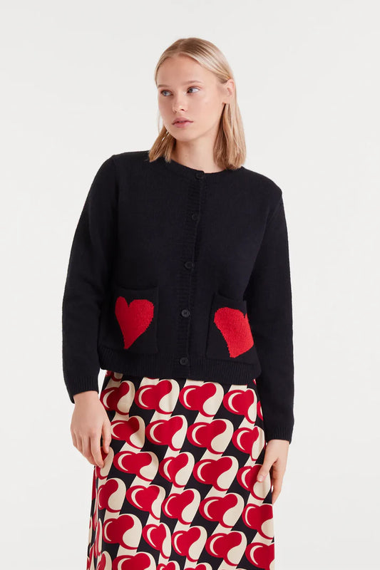 Heart Pocket Cardigan