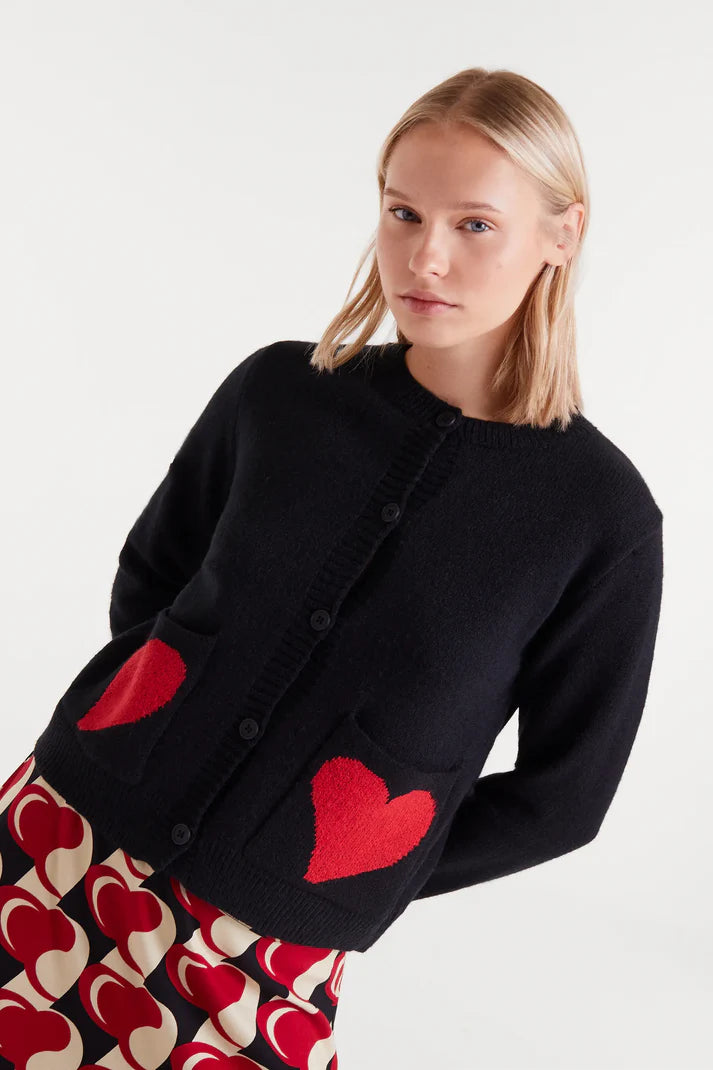 Heart Pocket Cardigan