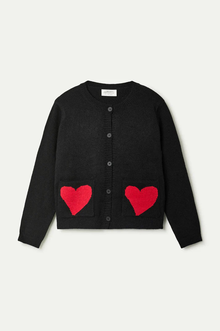 Heart Pocket Cardigan