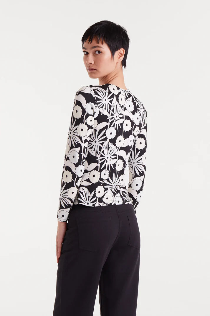 Long-sleeved T-shirt with Tofu print