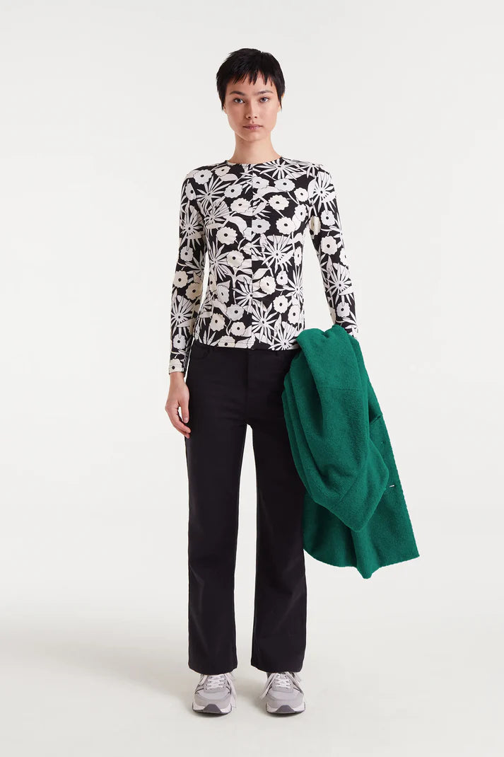 Long-sleeved T-shirt with Tofu print