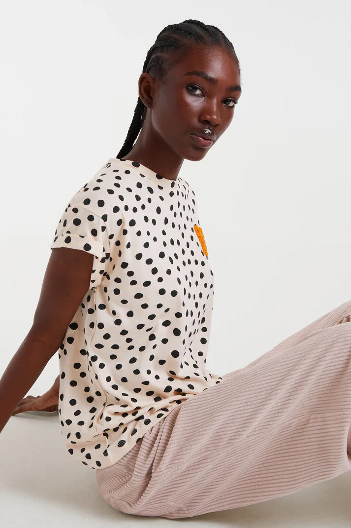 Polka Dot Leopard Tee