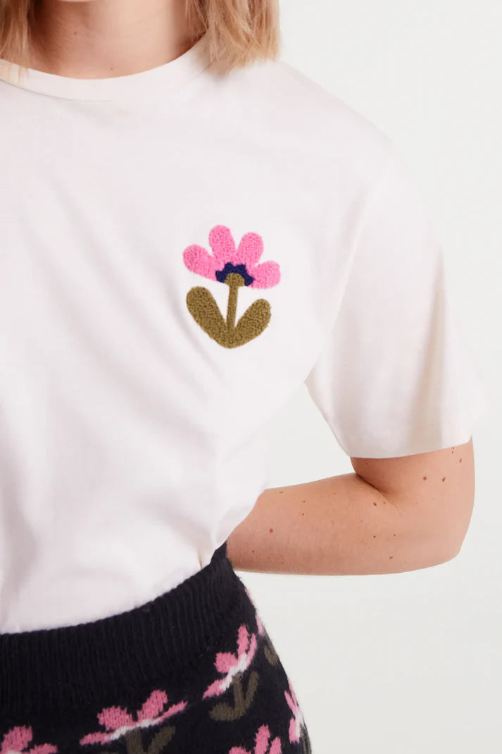 T-shirt with flower