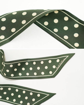 Retro Polka Silk Scarf