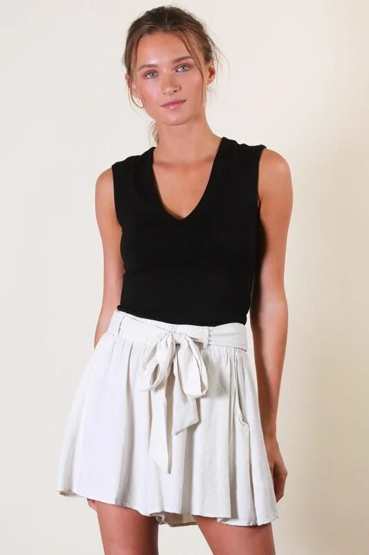 T16087 Extended Sleeve V Neck