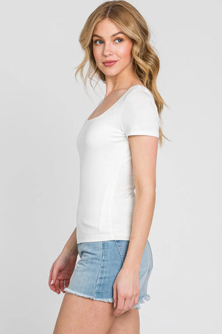 Rayon Square Neck Top