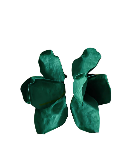 Eden Statement Earrings - Green
