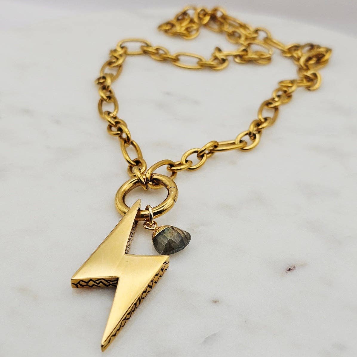 Chunky Bolt Necklace