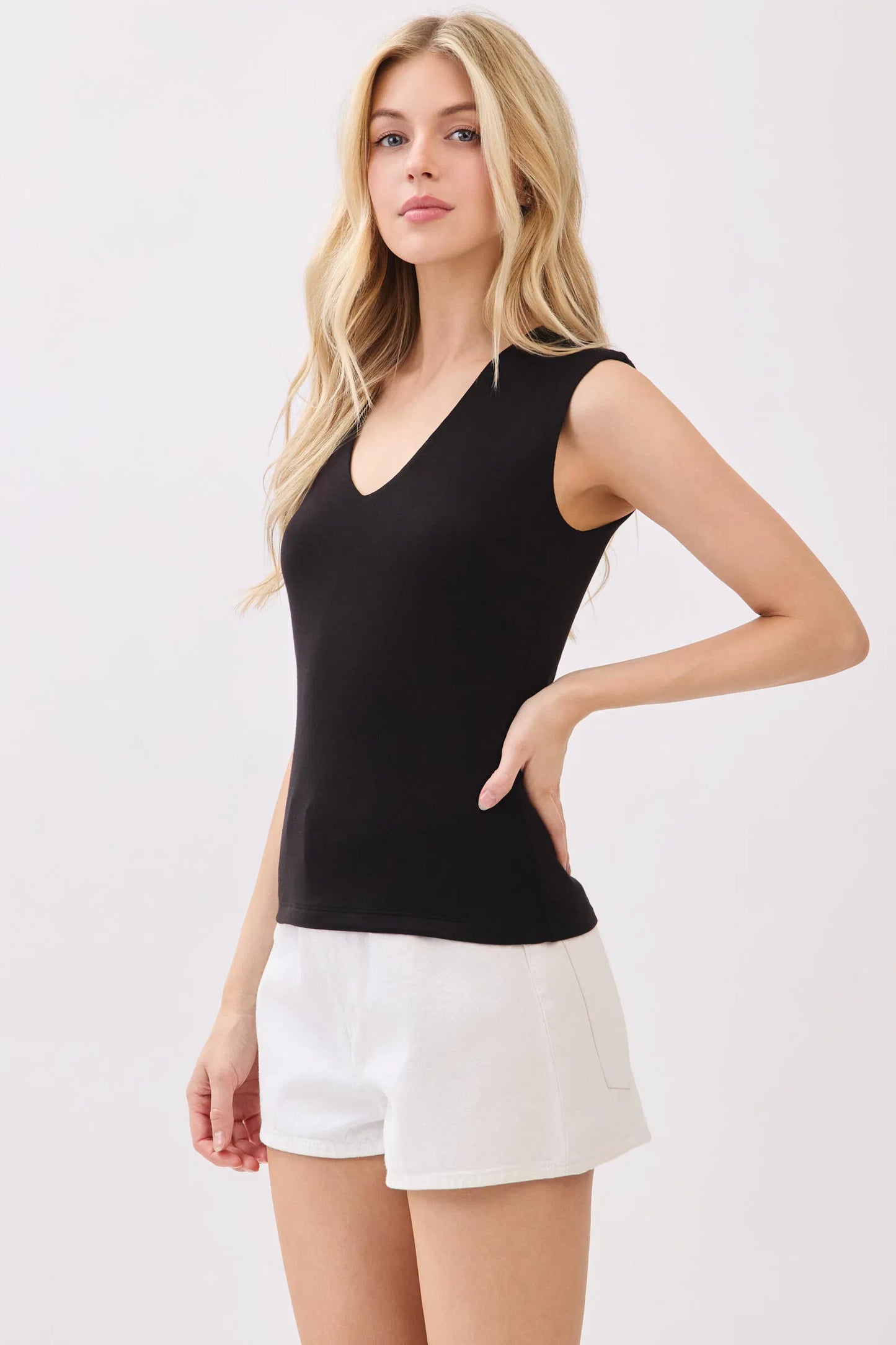 Penelope Extended Sleeve V Neck