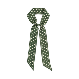 Retro Polka Silk Scarf