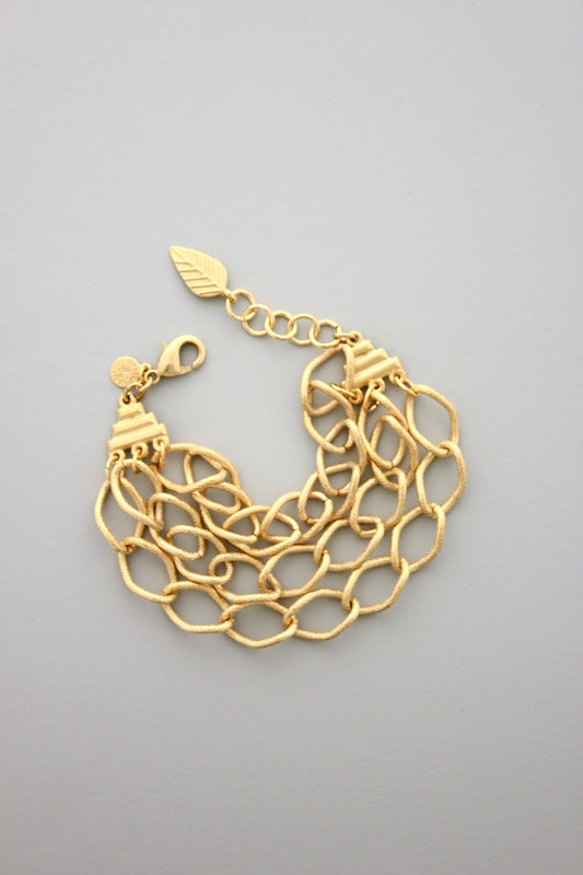 Faustine Multi Layer Gold Bracelet