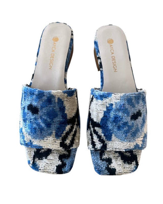 Genevieve Ikat Square Sandals