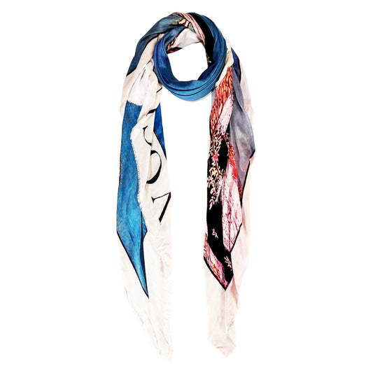 Vintage Vogue Scarf - Peacock