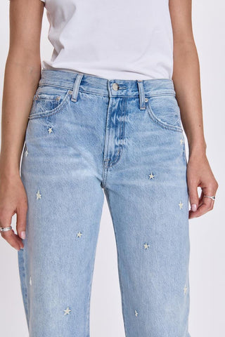 Lexi MR Bowed Straight Jeans