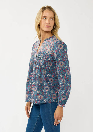 Long Sleeve Floral Blouse