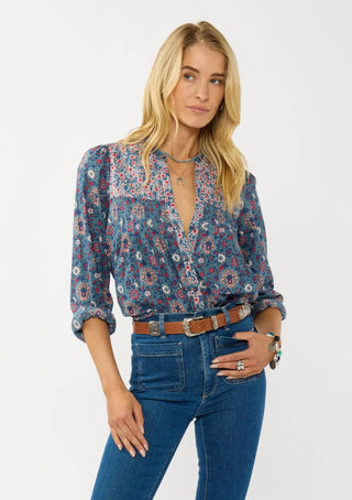 Long Sleeve Floral Blouse